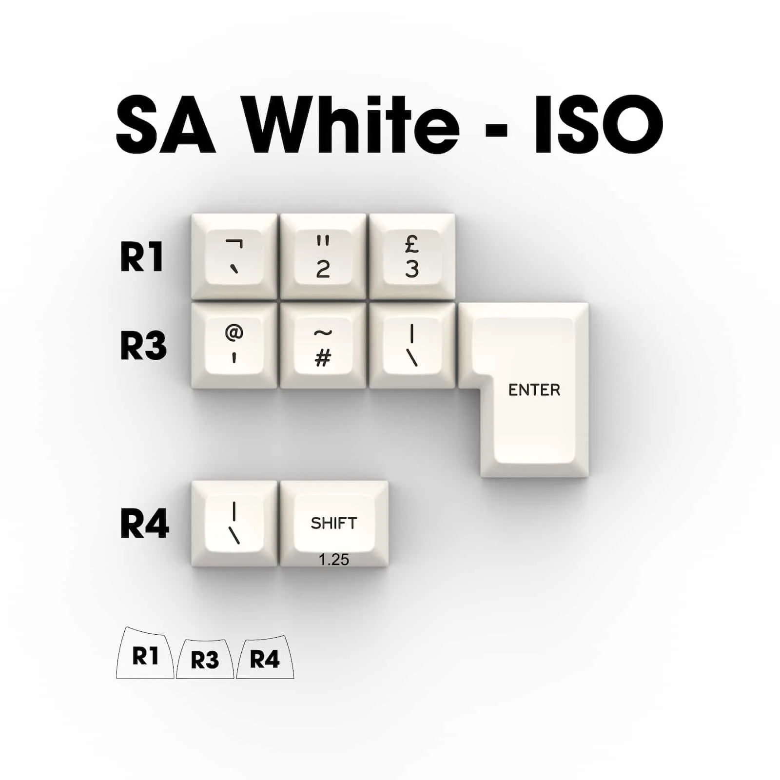 SA Black on White