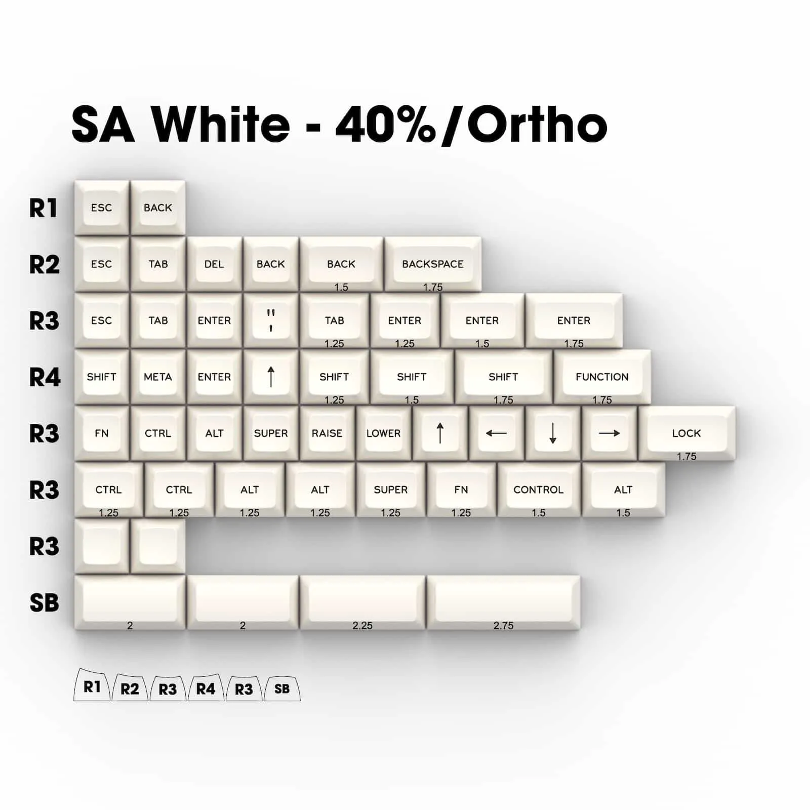 SA Black on White