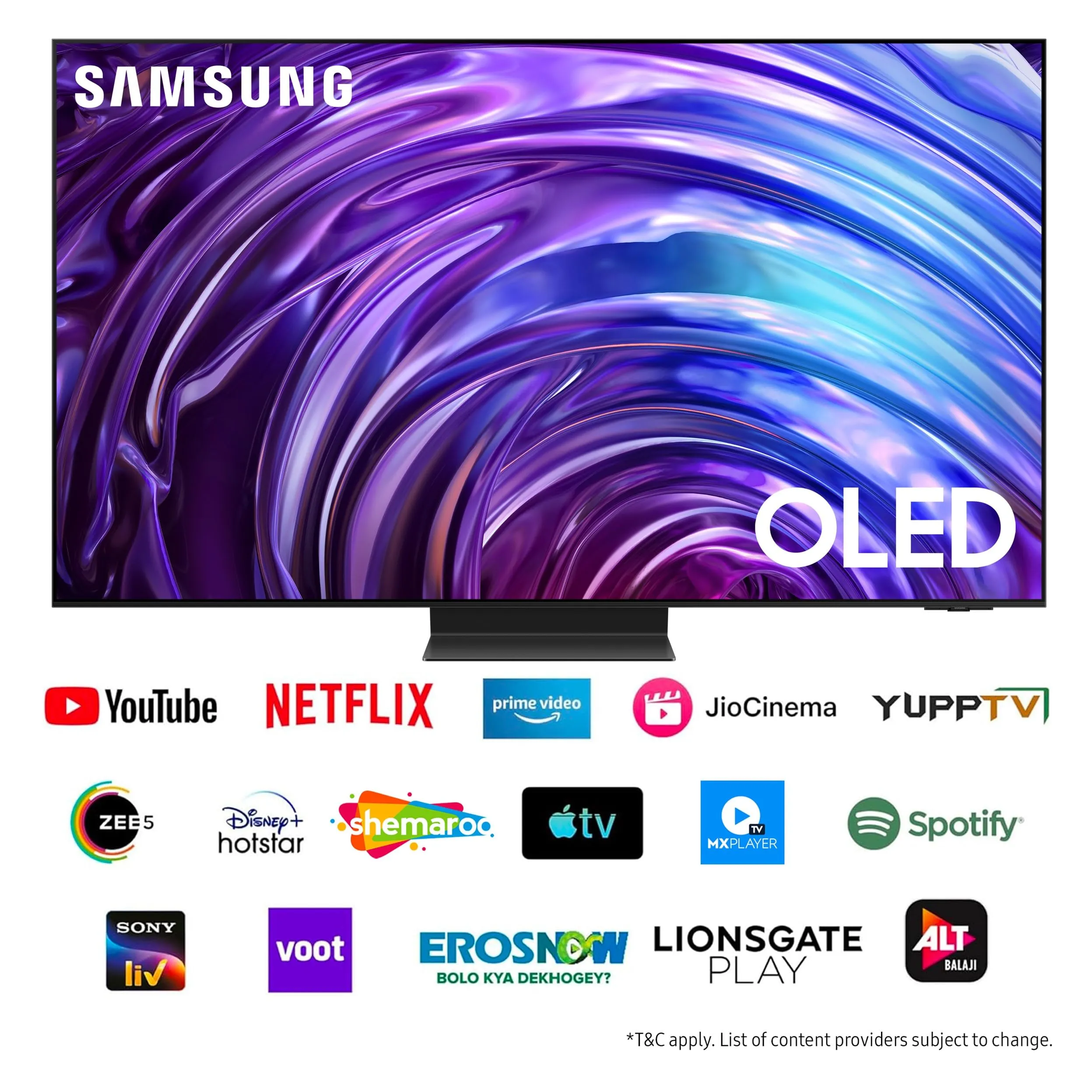 Samsung 193 cm (77 inches) 4K Ultra HD Smart OLED TV QA77S95DAULXL (Graphite Black)