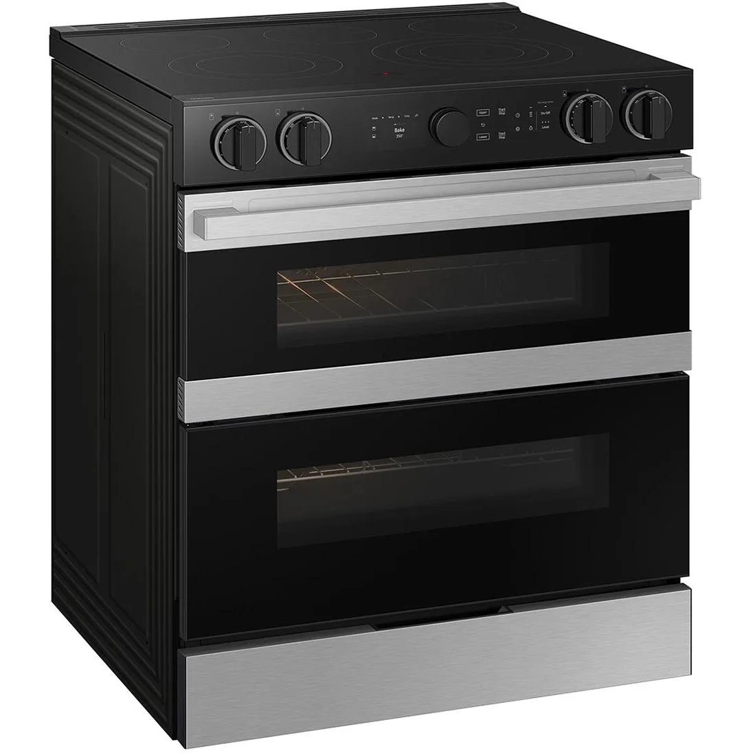 Samsung 30-inch Slide-in Electric Range with Wi-Fi NSE6DG8550SRAC