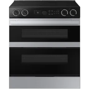 Samsung 30-inch Slide-in Electric Range with Wi-Fi NSE6DG8550SRAC