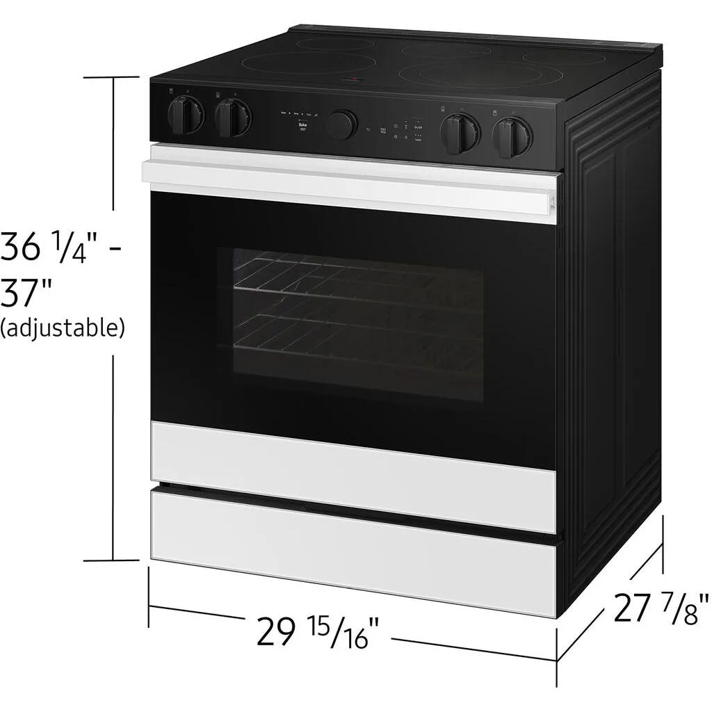 Samsung 6.3 cu. ft. Bespoke Smart Slide-In Electric Range NSE6DB870012/AC