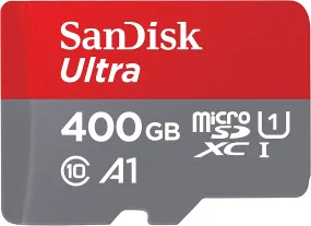 SanDisk 400GB Ultra Micro SD Card (SDXC) UHS-I A1 - 120MB/s Class 10