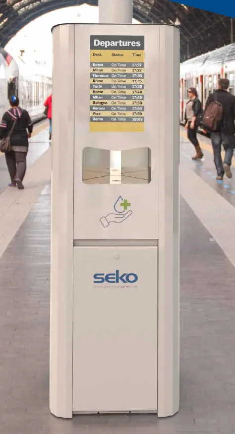 SEKO Dispenser ONE The indispensable heavy duty hand sanitizer system