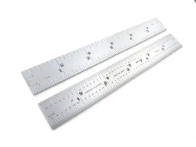 Shinwa 6" Rigid Machinist Ruler 4R Graduations with End Grads