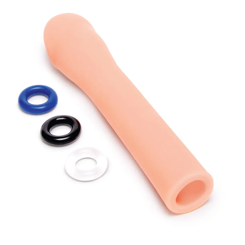 Size Up Extra Realistic 3 Inch Penis Extender Sleeve Flesh