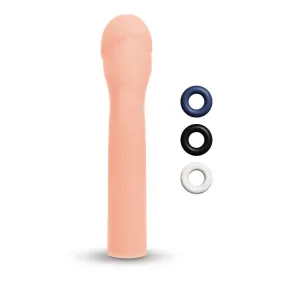 Size Up Extra Realistic 3 Inch Penis Extender Sleeve Flesh