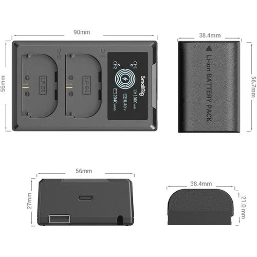 SmallRig 3821 LPE6NH Camera Battery and Charger Kit