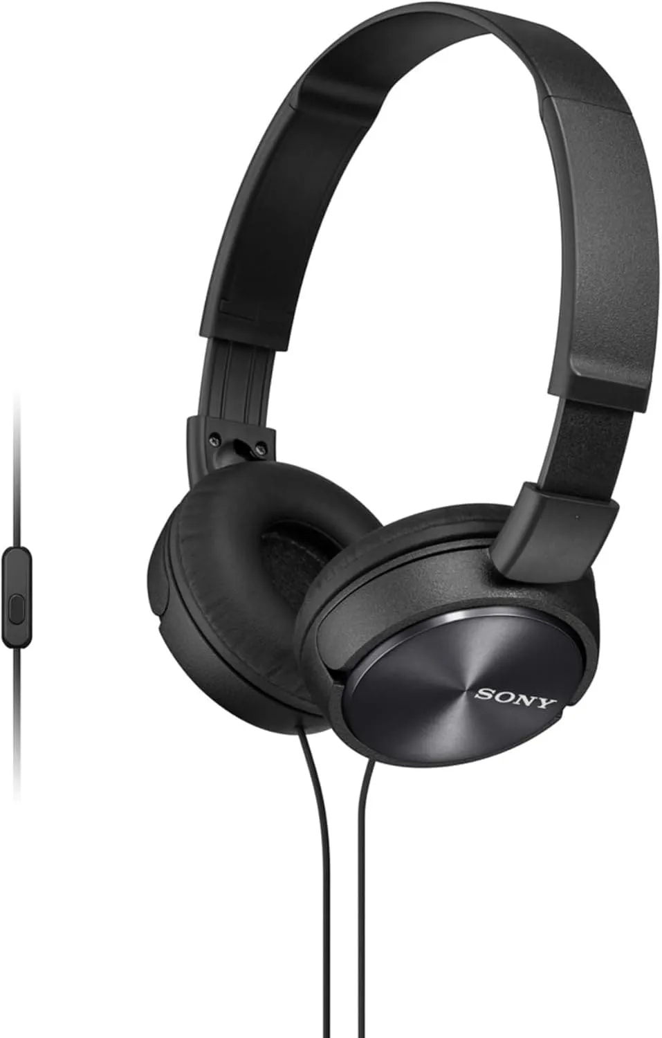 Sony ZX310AP On-Ear Headphones, Smartphone & MP3 Compatible - Metallic Black