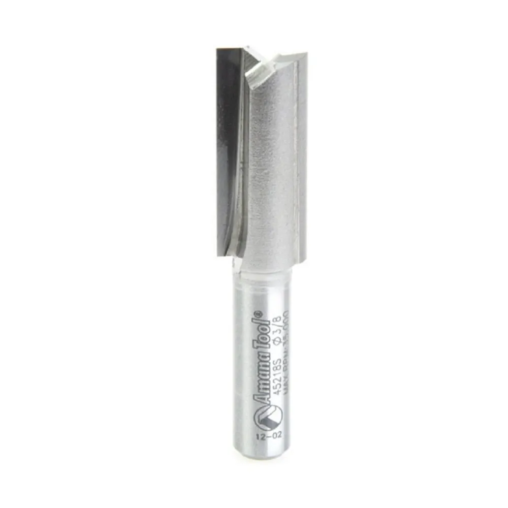 Straight Plunge Router Bit | 2 Flute | 3⁄8 Dia x 1" x 1⁄4 Shank | 45218S | 738685452189