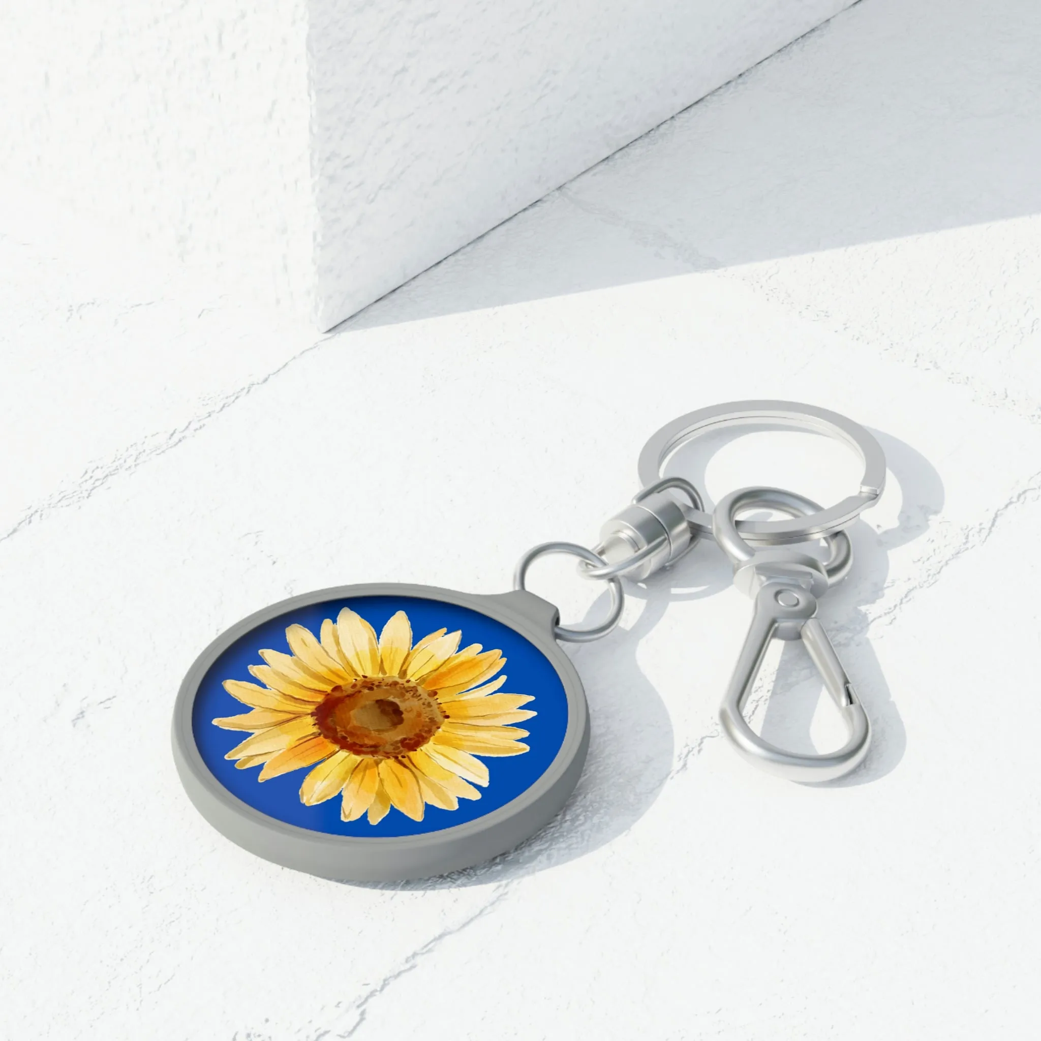 Sunflower Keyring Tag