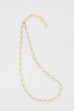 Susan Rifkin Gold Filled Wire Wrapped Pearl Necklace | More Sizes