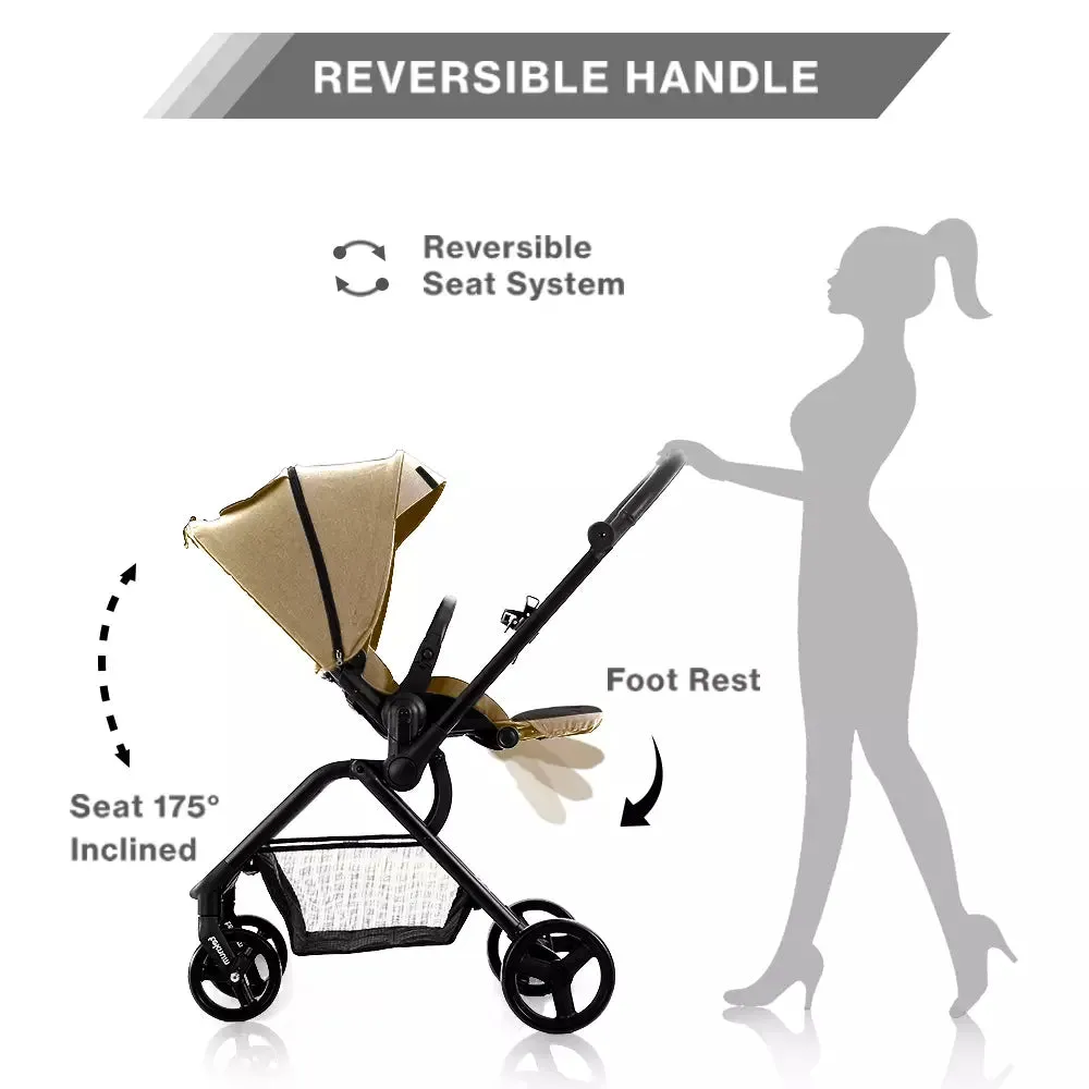 Teknum Stroll-1 Reversible Travel Stroller (Khaki)