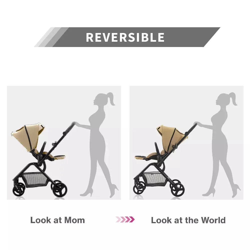 Teknum Stroll-1 Reversible Travel Stroller (Khaki)