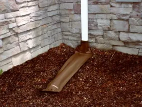 Thermwell DE46BR 46" Brown Roll Out / Roll Up Automatic Downspout Extenders - Quantity of 10