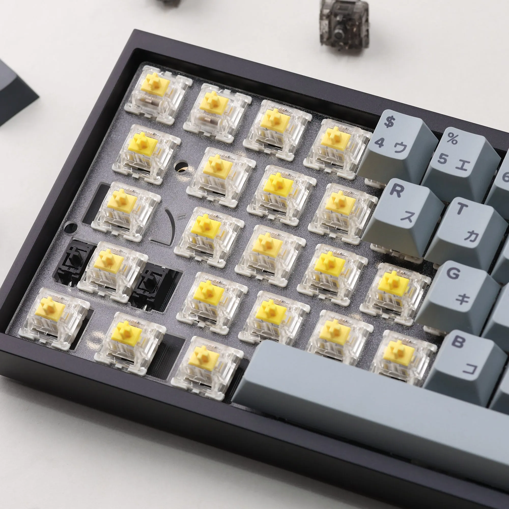 Tofu60 DZ60RGB ANSI Mechanical Keyboard With Cement Grey Japanese PBT Keycaps