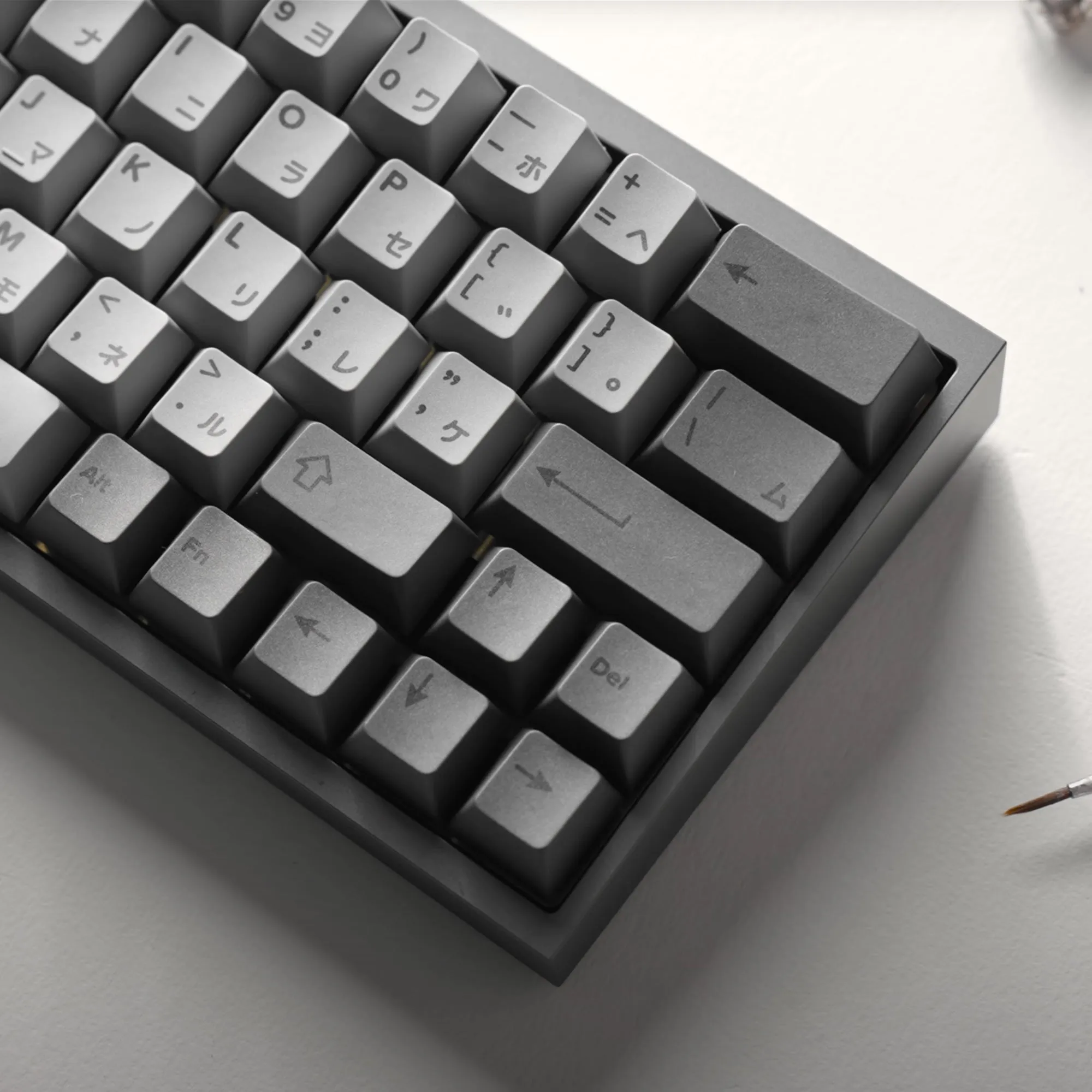 Tofu60 Mechanical Keyboard With Cement Grey Japanese PBT Keycaps