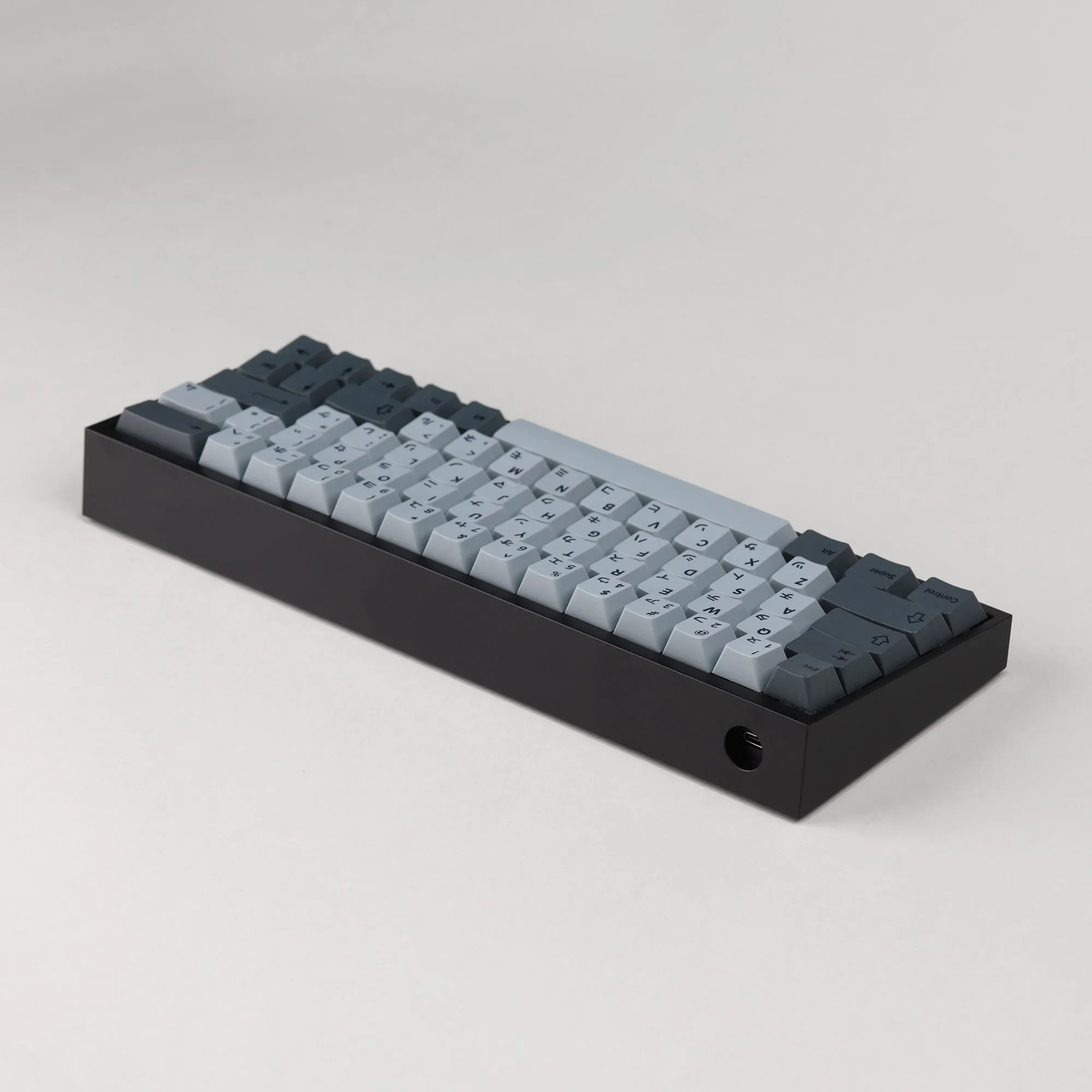 Tofu60 Mechanical Keyboard With Cement Grey Japanese PBT Keycaps