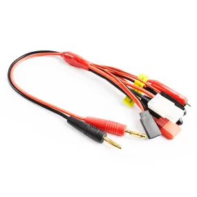 Tornado RC 4.0mm plug to Glow/Tamiya/Deans/JR/Futaba Charging Cable