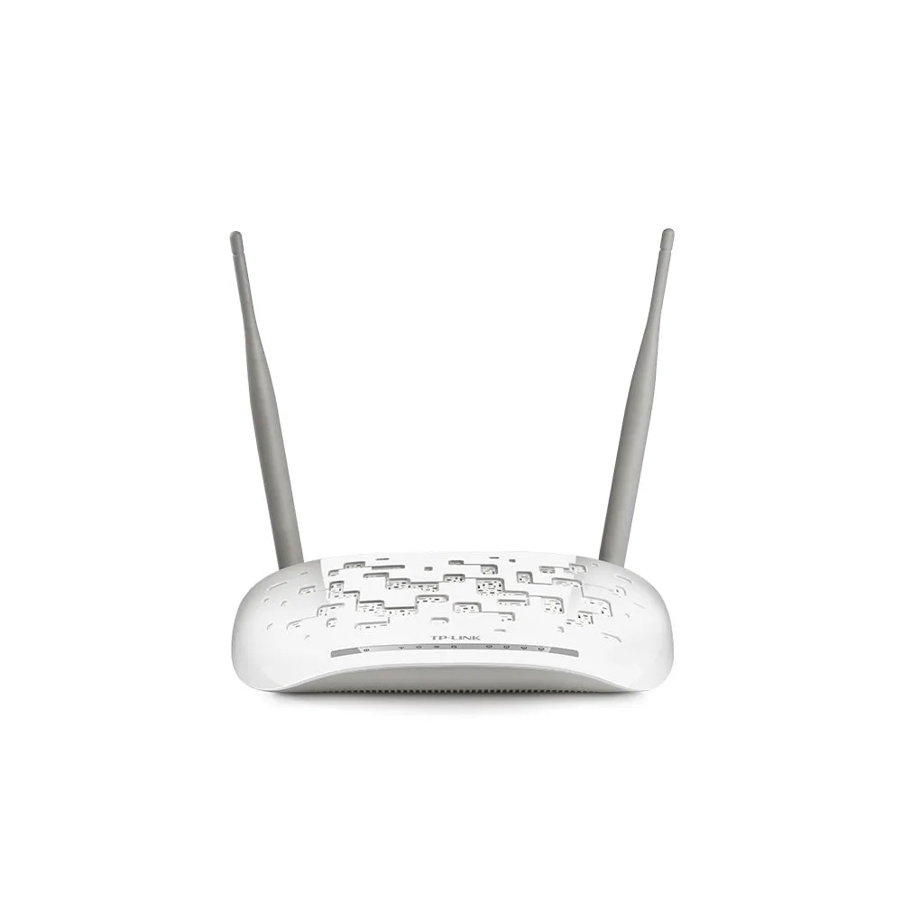 TP-Link TD-W8961N 300Mbps Wireless N ADSL2  Modem Router with 300Mbps at 2.4GHz, ADSL 24/3.3Mbps, 4 Fast Ethernet LAN Ports, RJ11 Port, 2x 5dBi Omni-Directional Fixed Antennas, Annex A, IPTV