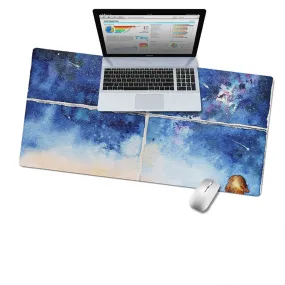 Watercolor Meteor Office mat desk , Outside Keyboard Gaming Mouse Pad