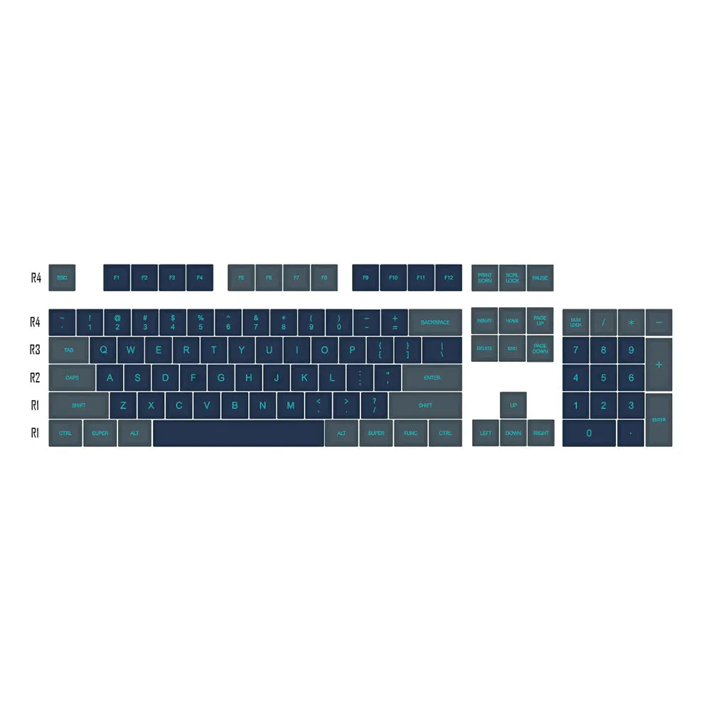 [Wholesale]Domikey SA abs doubleshot keycap set atlantis for mx stem keyboard