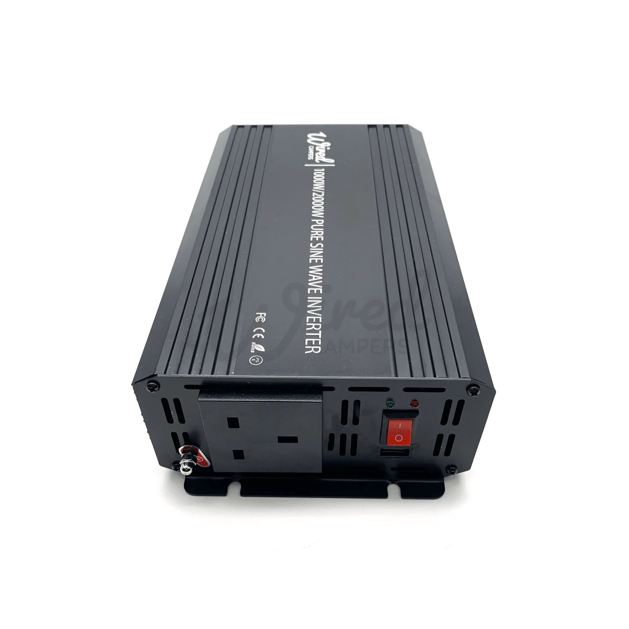 Wired Campers 1000W Pure Sine Wave Mains Inverter - UK Sockets - 12V/230V 50HZ