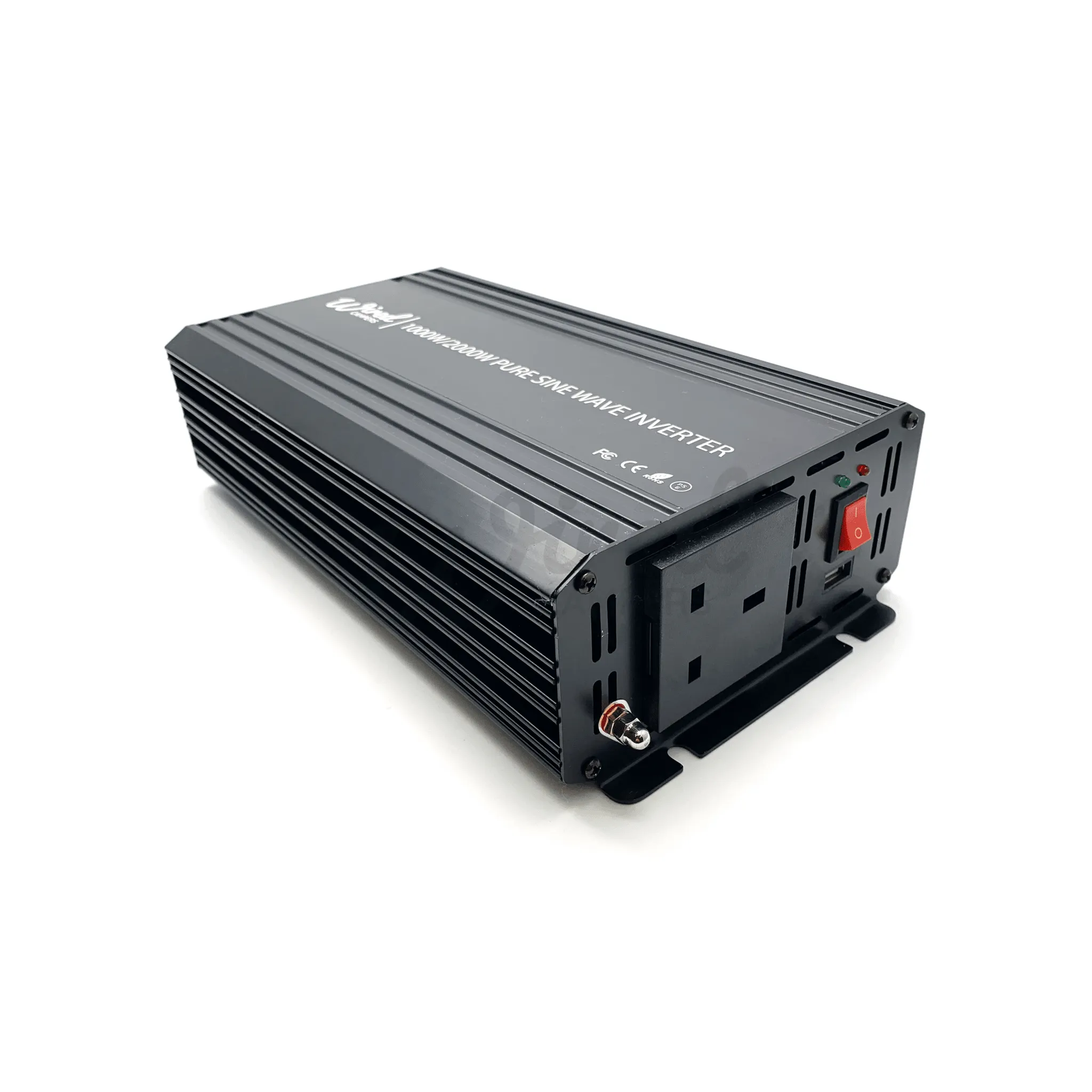 Wired Campers 1000W Pure Sine Wave Mains Inverter - UK Sockets - 12V/230V 50HZ