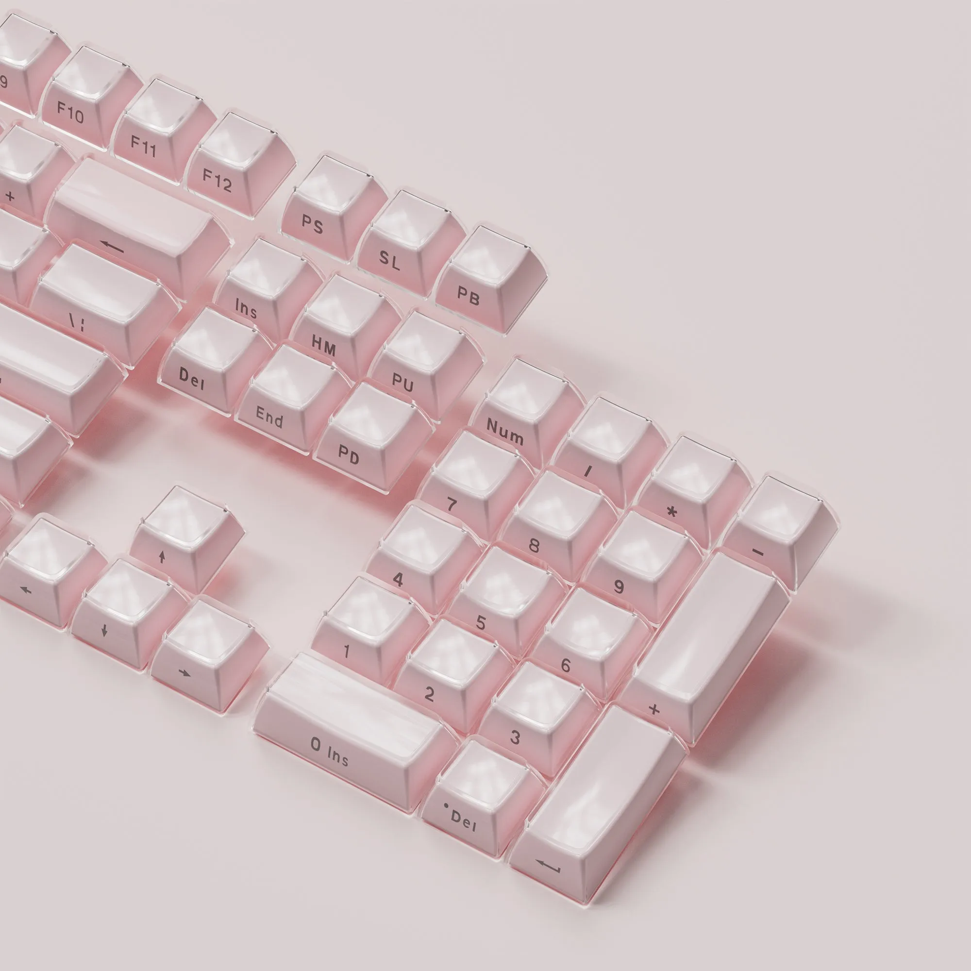 Womier Jello Side-Printed Translucent OEM Profile Keycap (113-Key)