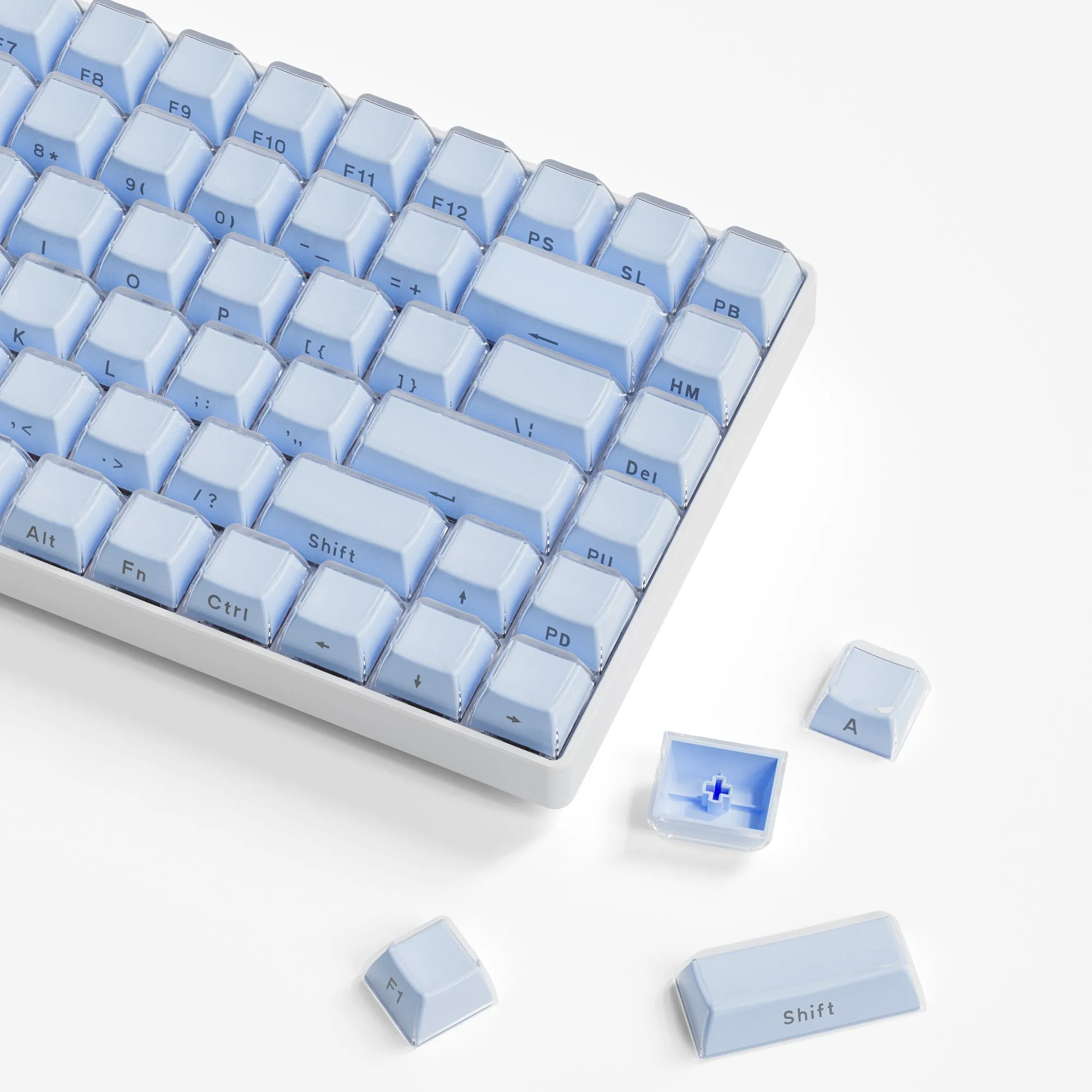 Womier Jello Side-Printed Translucent OEM Profile Keycap (113-Key)