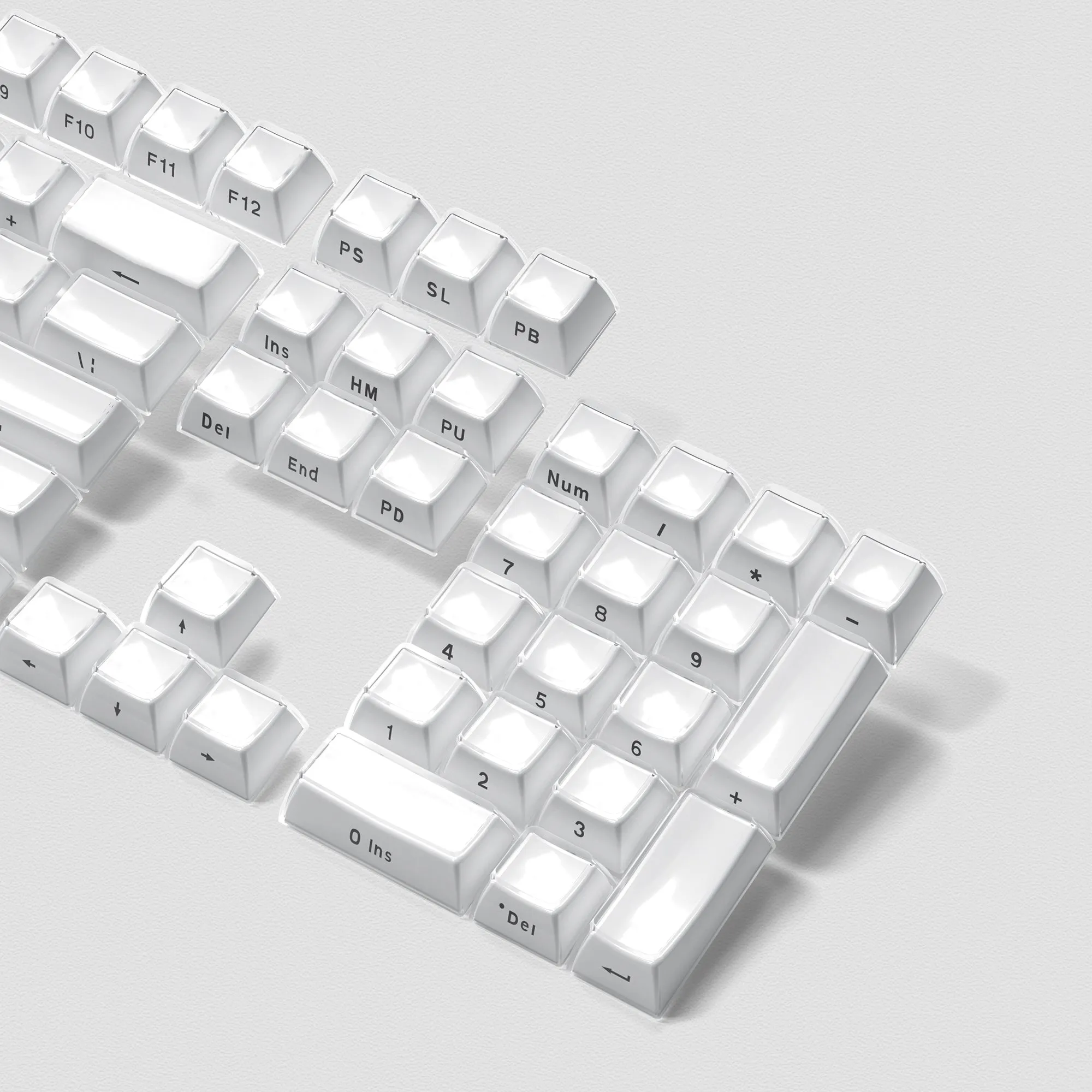 Womier Jello Side-Printed Translucent OEM Profile Keycap (113-Key)