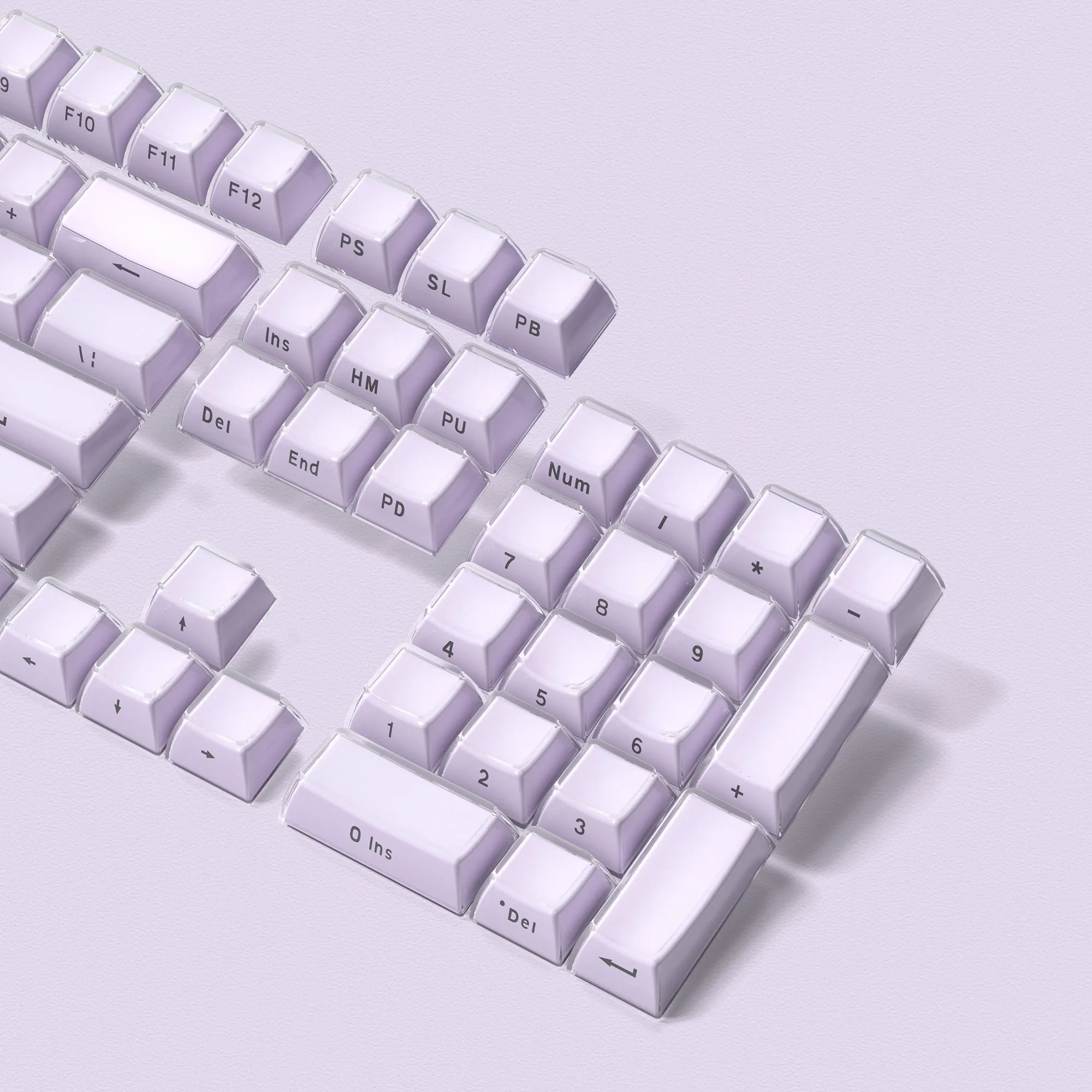 Womier Jello Side-Printed Translucent OEM Profile Keycap (113-Key)