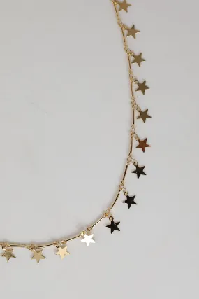 Zoey Gold Star Charm Necklace