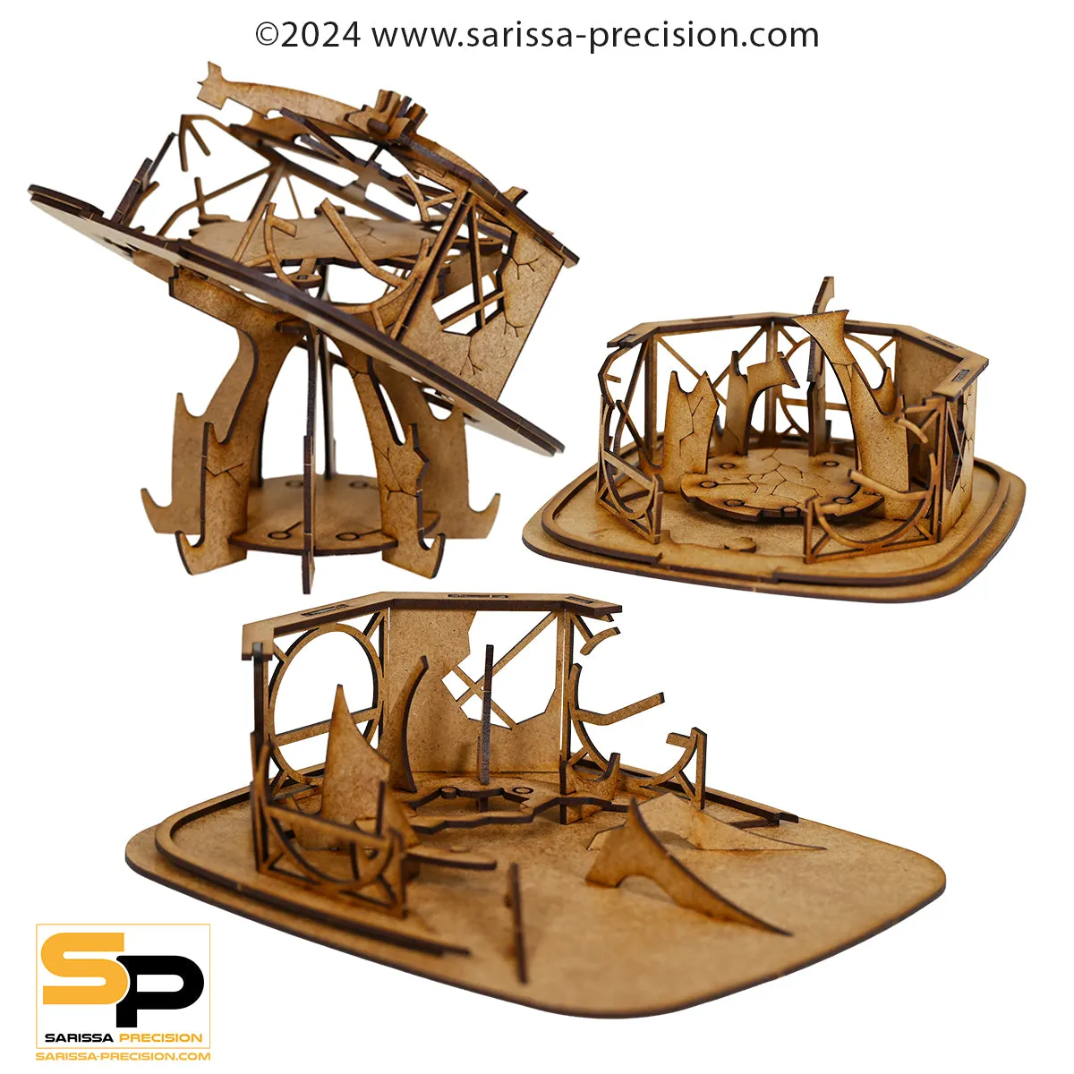 Zone Delta - Ruined Stanchion Building Set