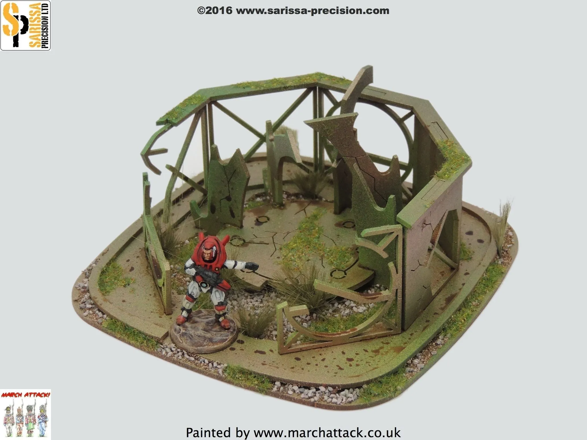 Zone Delta - Ruined Stanchion Building Set