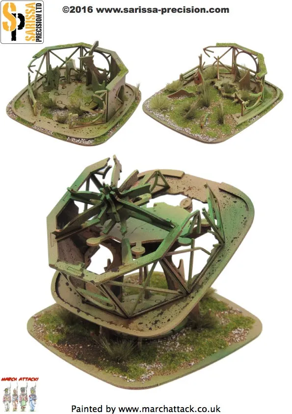 Zone Delta - Ruined Stanchion Building Set